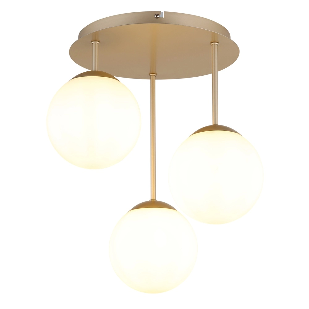 3-light ceiling lamp Harmon Champagne