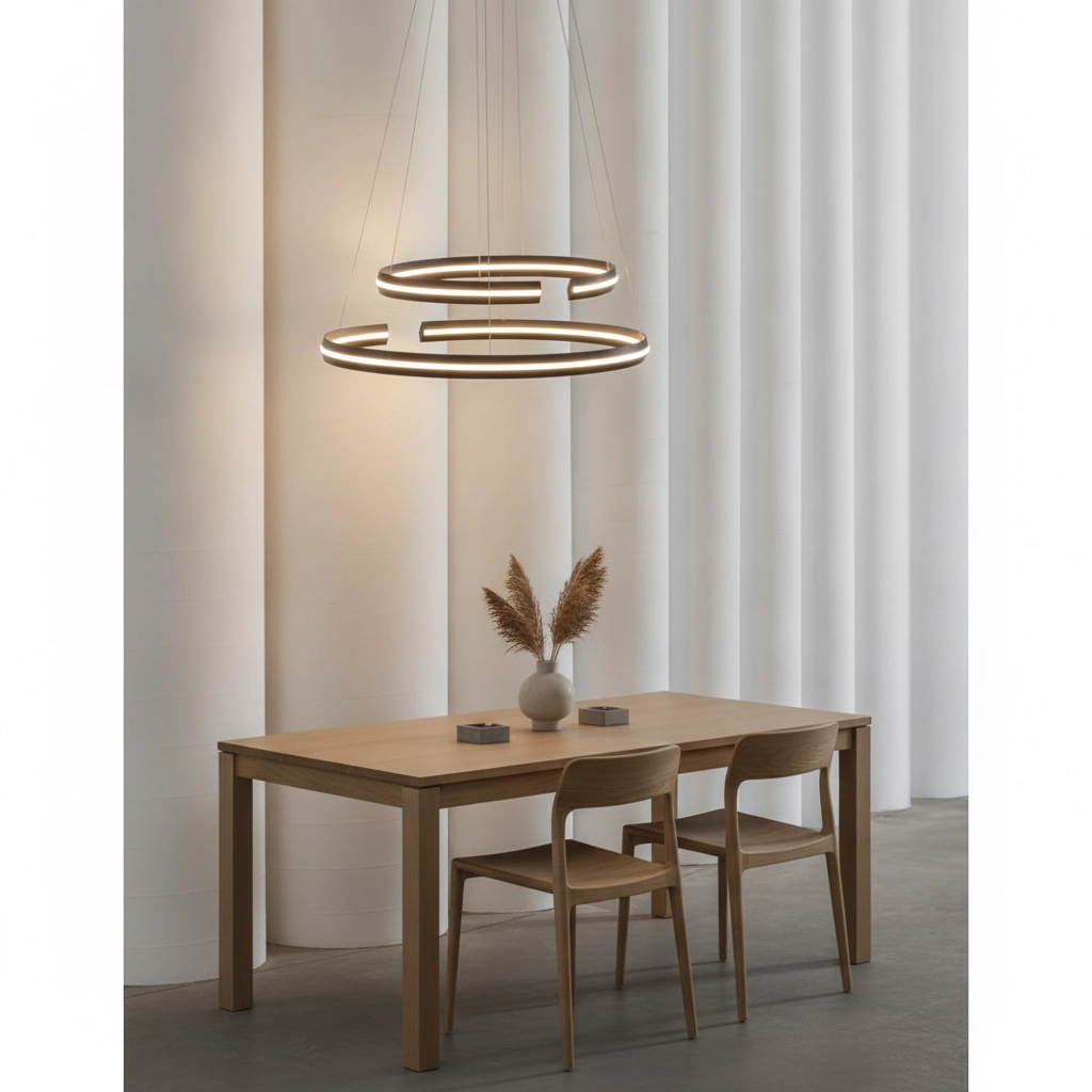 Black pendant lamp Torrente oval