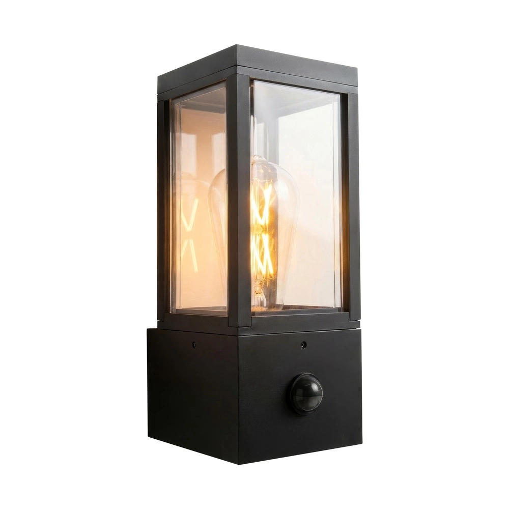Design wall lamp Dubai Black with sensor