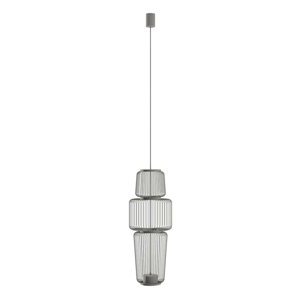 Cage lamp Nome umbra grey Ø 25.5cm