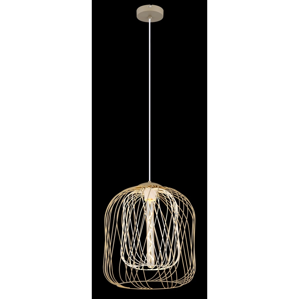 Pendant lamp Dichti sand brown Ø 35cm Globo 9007371522354