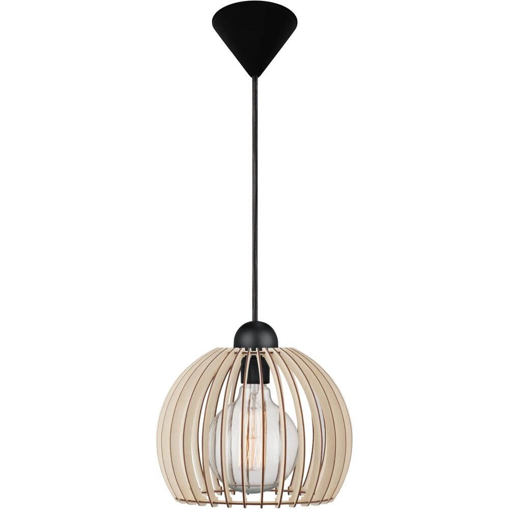 Pendant lamp Chino wood Ø 25cm