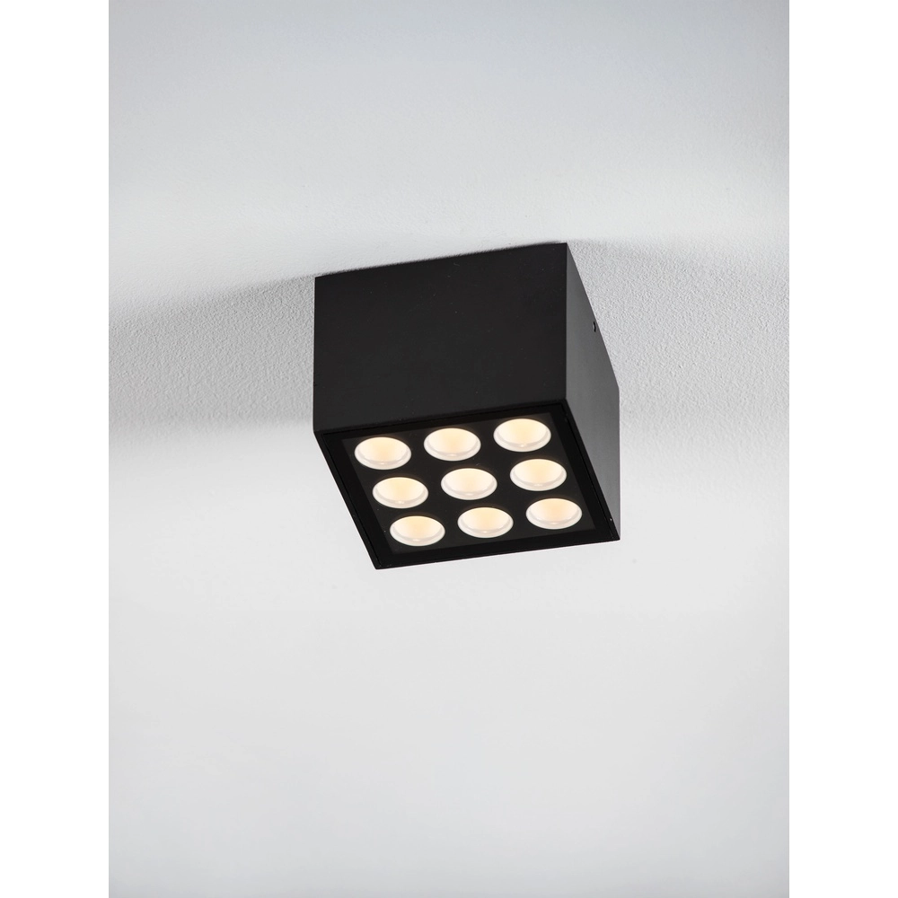 Ceiling lamp Jax square 11cm anthracite