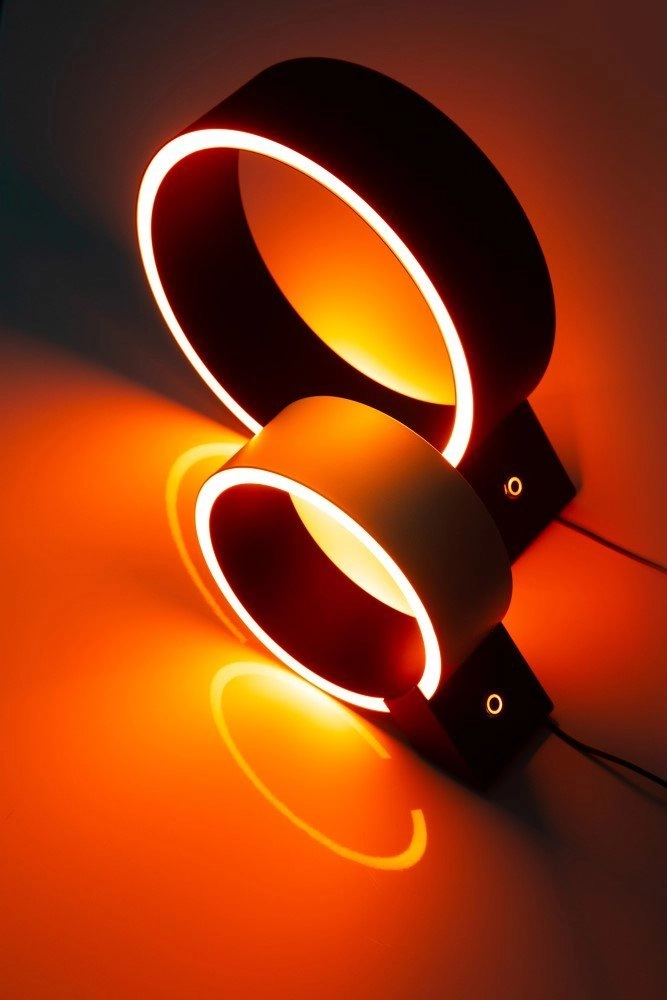 Dimmable table lamp The Q 20cm black with white ETH 8719075188415