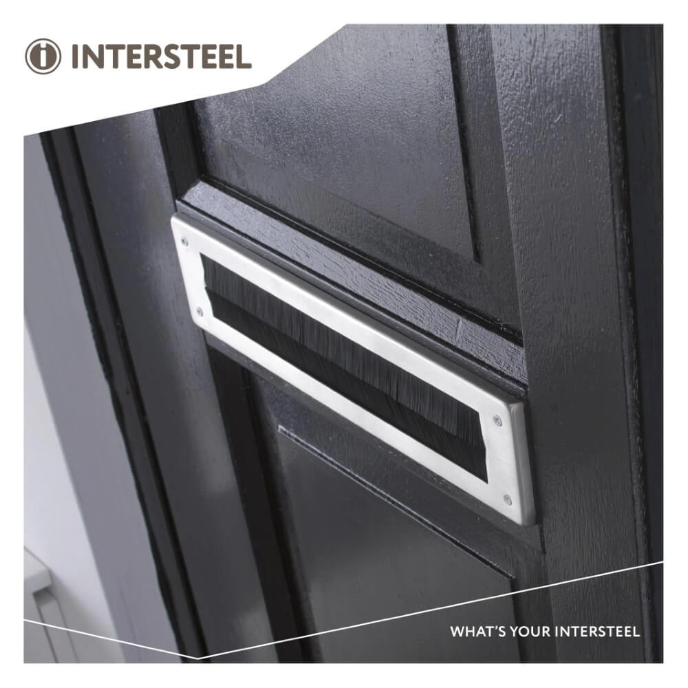 Draught protection Posta straight stainless steel Intersteel 8714186127506