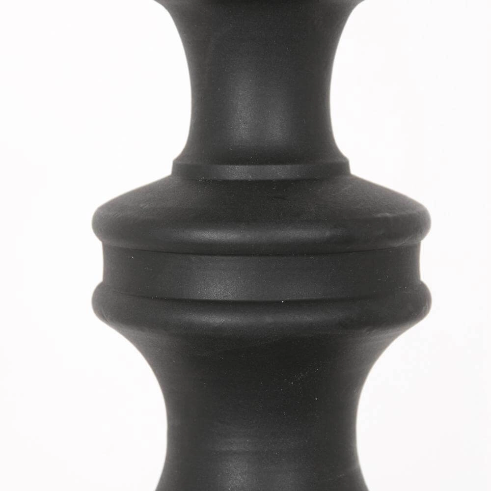 Table lamp Lyons black with straw shade Steinhauer 8712746172492