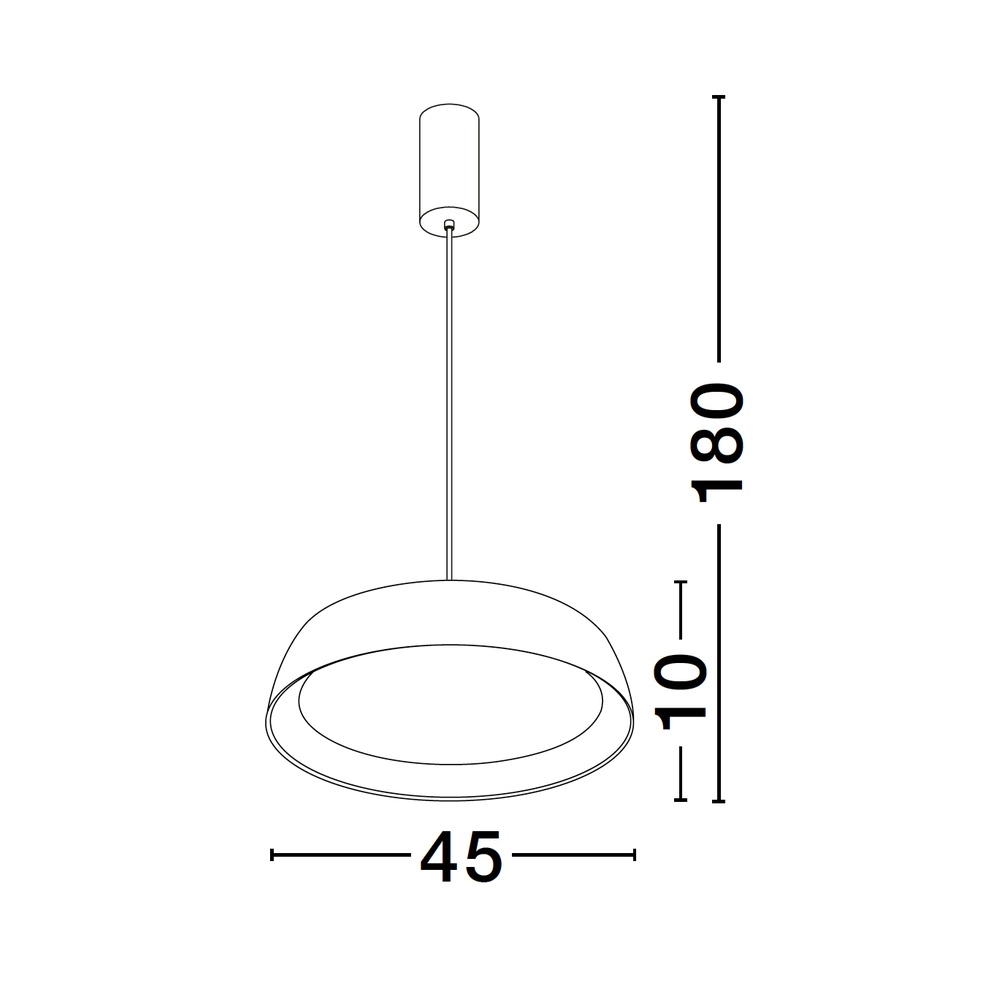 Pendant lamp Sigi  Ø 45cm white Lyora 5212017448675