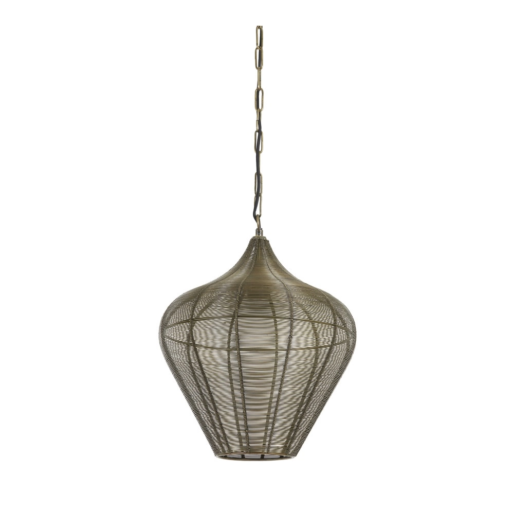 Pendant lamp Alvaro bronze Ø 36cm Light & Living 8717807634100