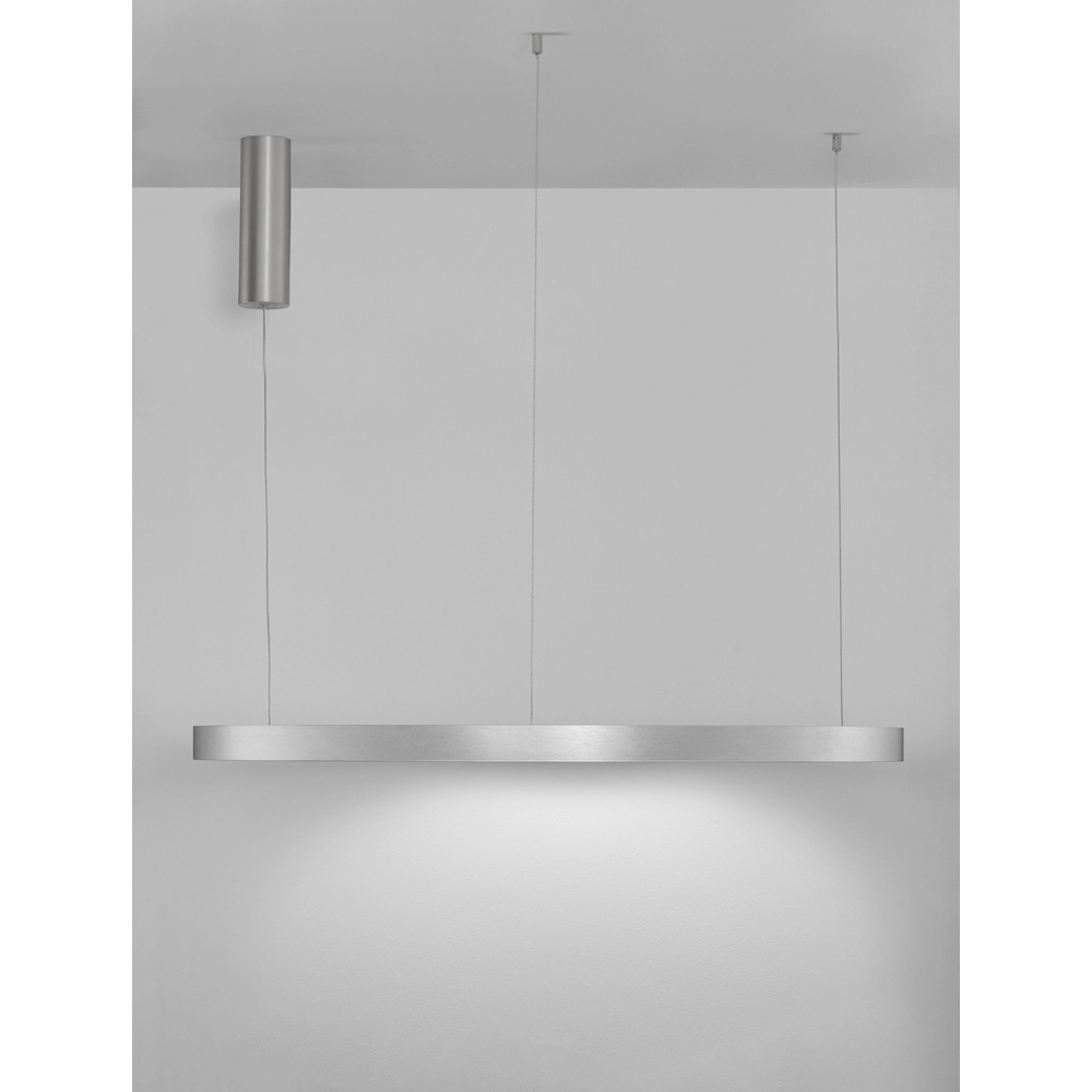 Design pendant lamp Elowen silver grey Ø 98cm Lyora 5212017439154