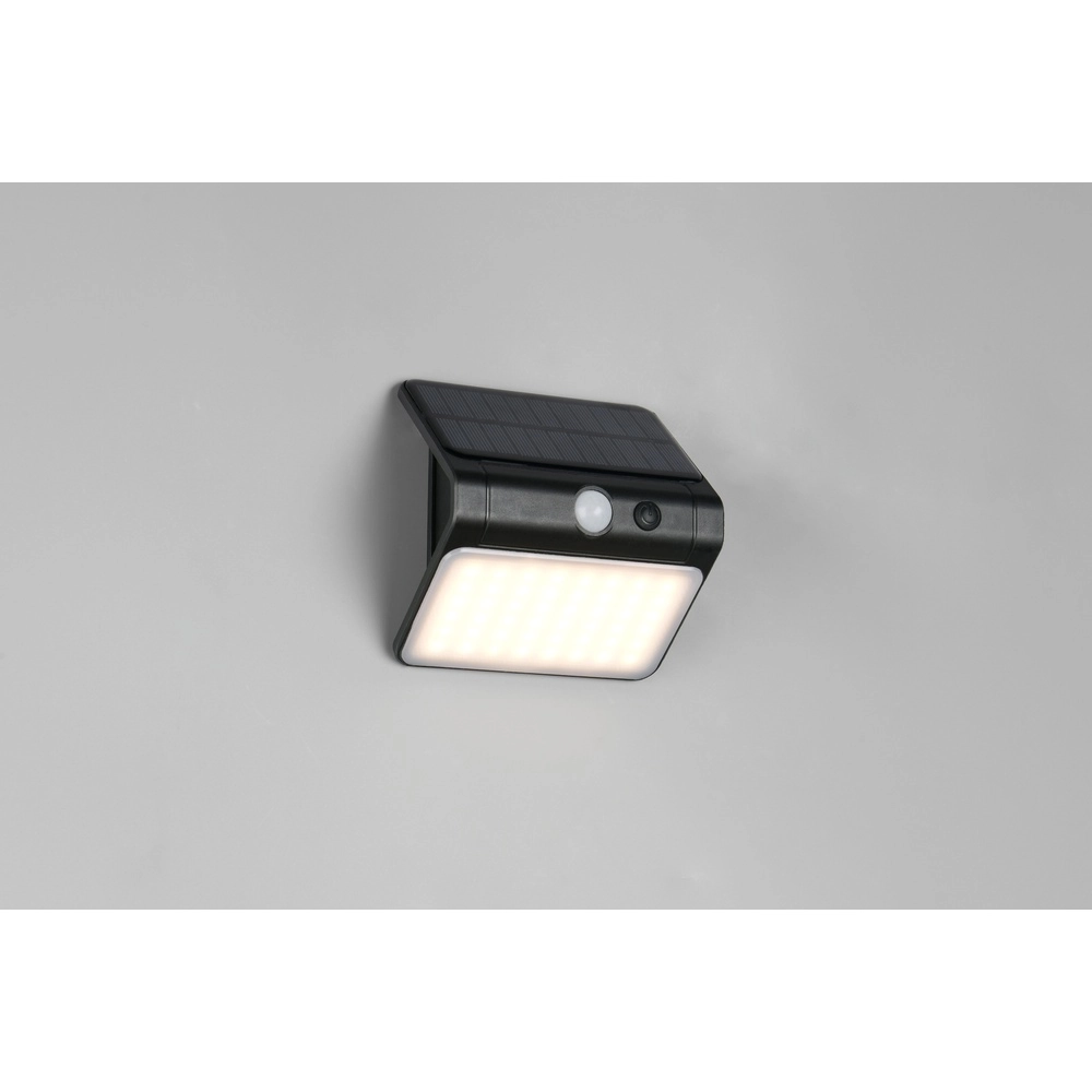 Solar wall lamp Olinda black Trio 4017807647945
