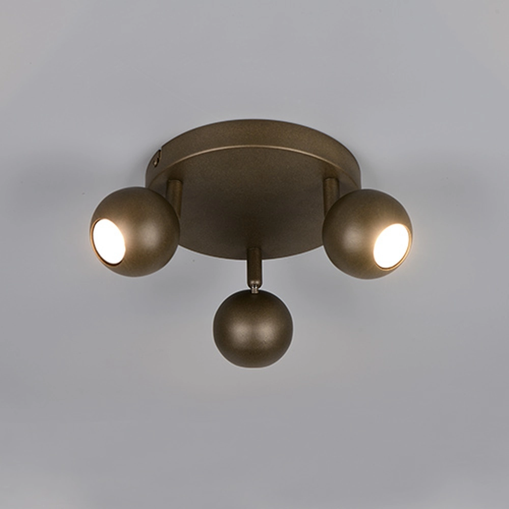 Surface-mounted spot Enaro 3-light platinum