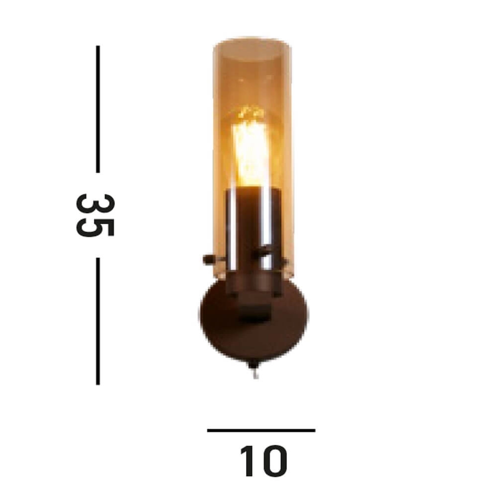 Design wall lamp Sweden II Mocha Brown Searchlight 5053423272054
