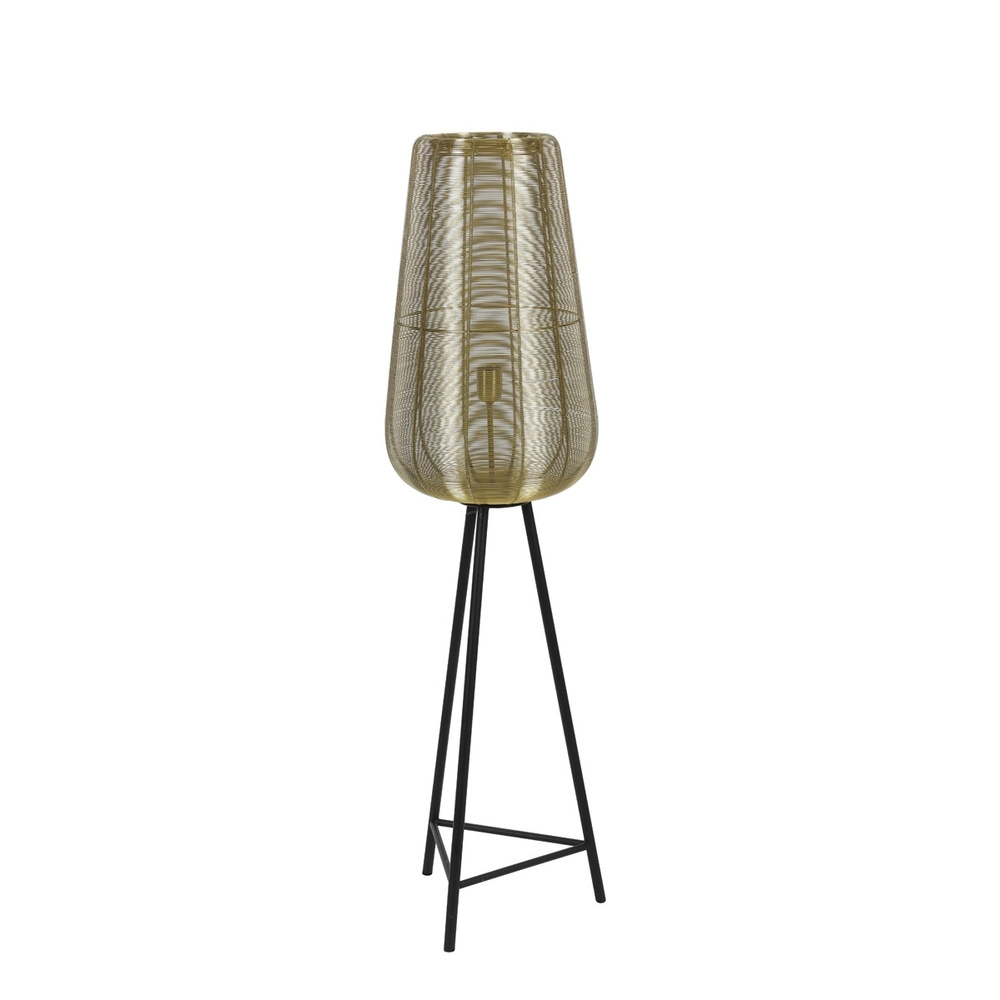 Tripod floor lamp Adeta gold 135cm Light & Living 8717807601294