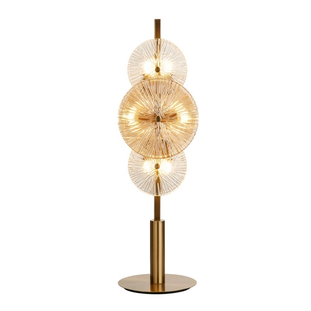 Golden table lamp Wagon Wheel 66cm high Searchlight 5053423248264