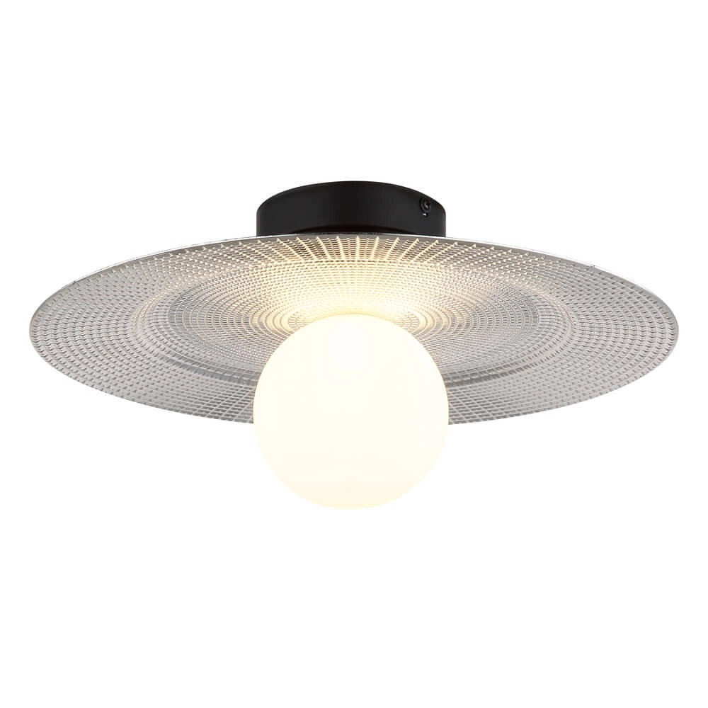 Black ceiling lamp Riga Ø 33cm