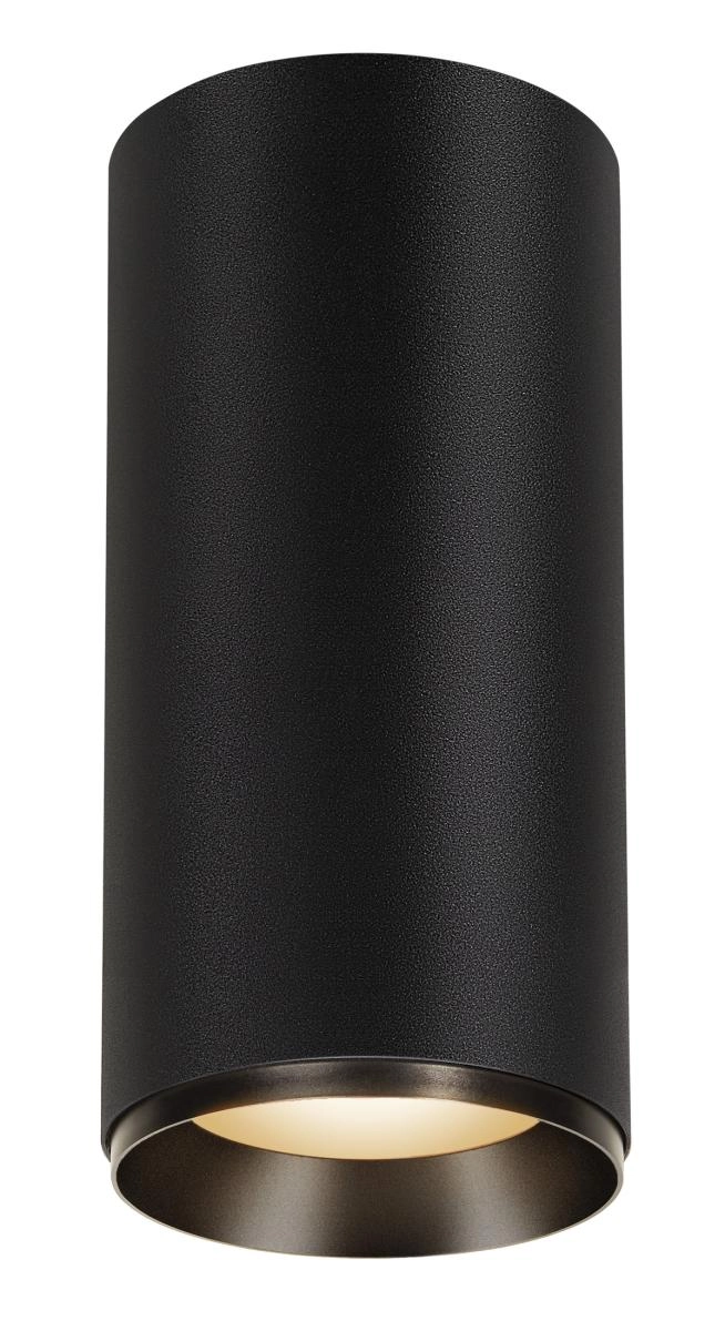 Surface-mounted spot Numinos XL Dali cylinder black 3000K - 60deg