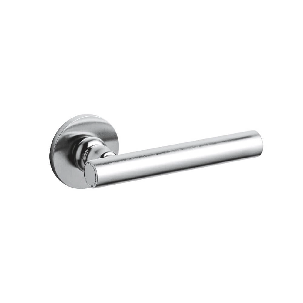Design door handle Dolve Vita on rosette chrome matt