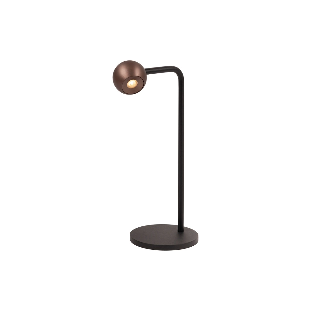 Design table lamp Montana coffee brown