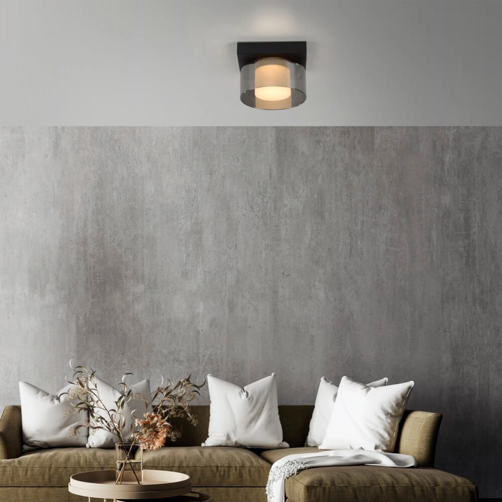 Black ceiling lamp Rika 1-light black Paul Neuhaus 4012248385012