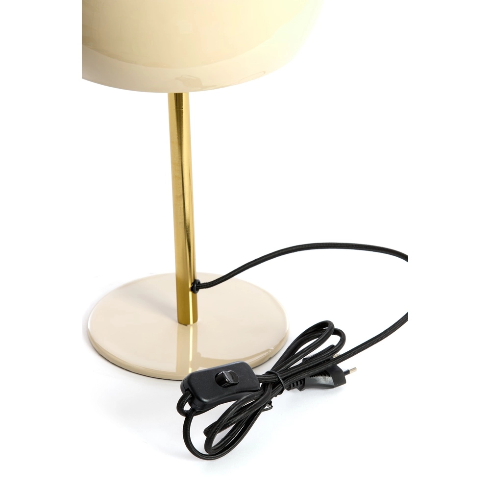 Table lamp Surin Ø 22cm - gloss grey with gold Light & Living 8717807740924