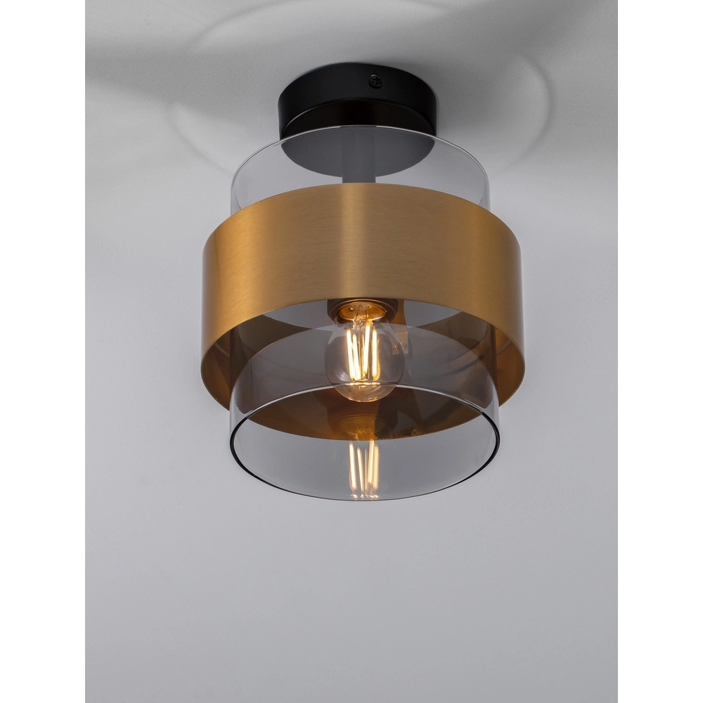 Ceiling lamp Sianna Ø 18cm black with gold