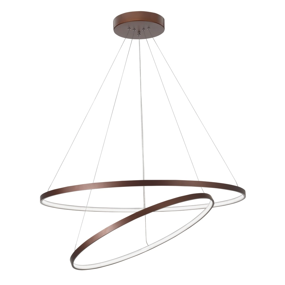 Design pendant lamp Ferrol Coffee Brown Double Lyora 5212017407221