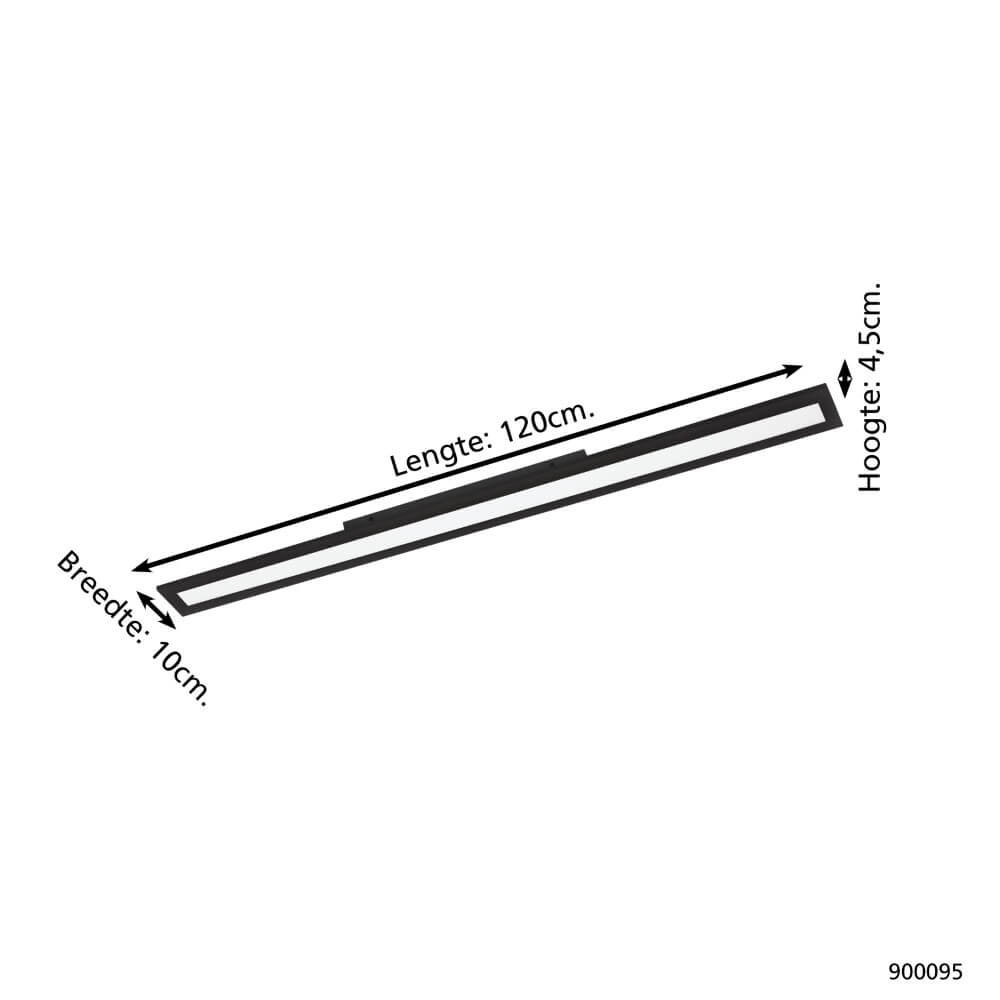 Ceiling light Zigbee Salobrena-Z 120x10cm black Eglo 9008606225552