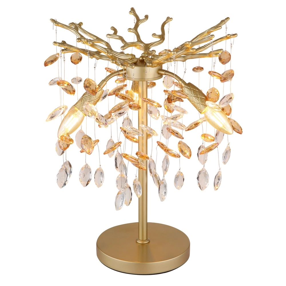 Table lamp Queena gold Ø 36cm