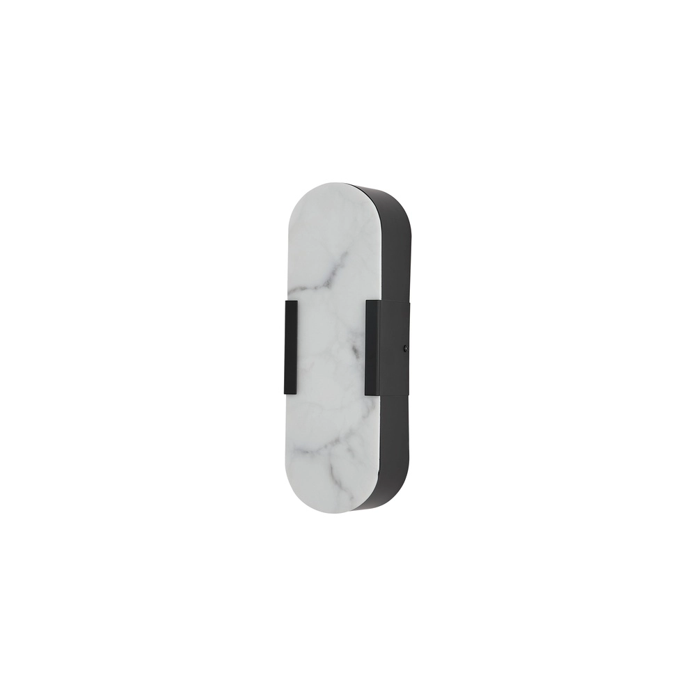 Wall lamp Opaline black 35cm Searchlight 5053423300740