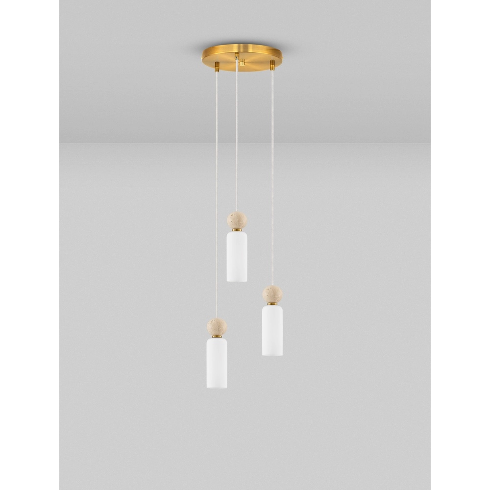 Pendant lamp Filomena 3-light gold Lyora 5212017483492