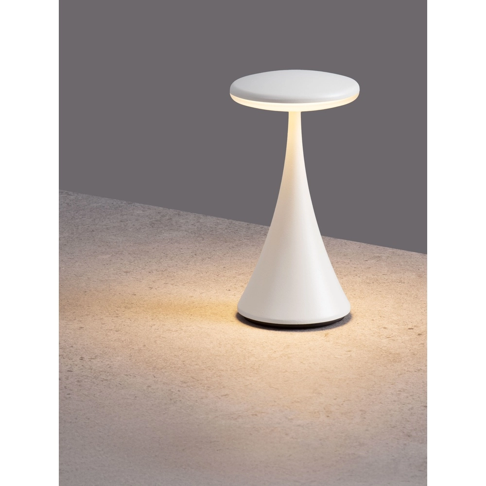Table lamp Elbo white rechargeable with USB