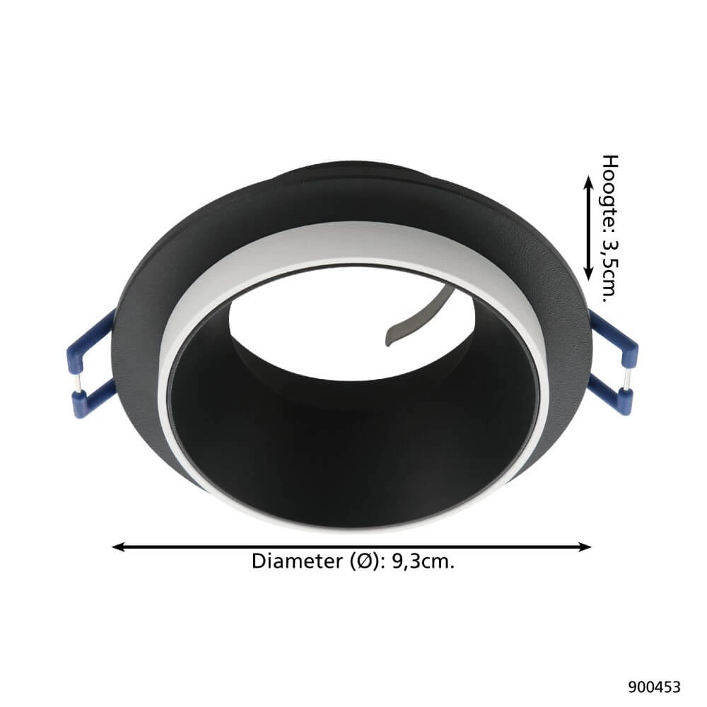 Round recessed spotlight Carosso with white ring Eglo 9008606238781