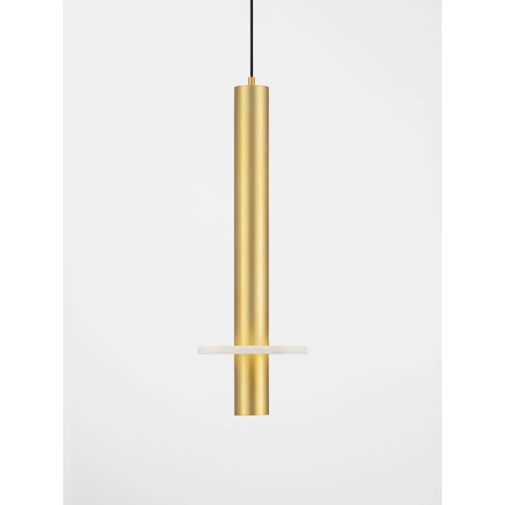Design pendant lamp Noemi gold with white Ø 11cm