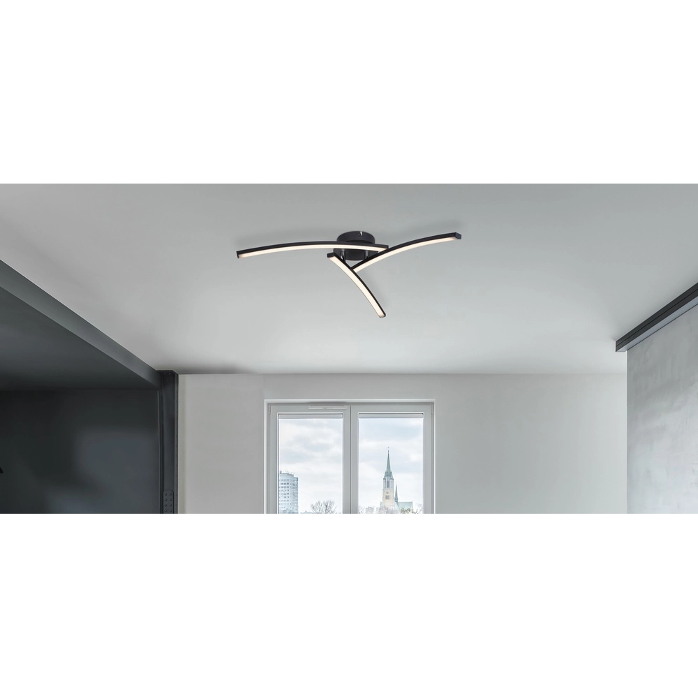 Design ceiling lamp Tansy I Black Globo 9007371401604