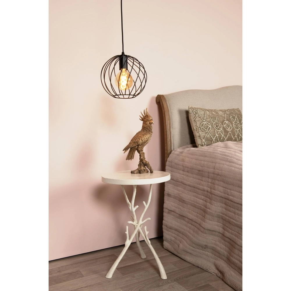 Pendant lamp Danza Ø 25cm black Lucide 5411212211514