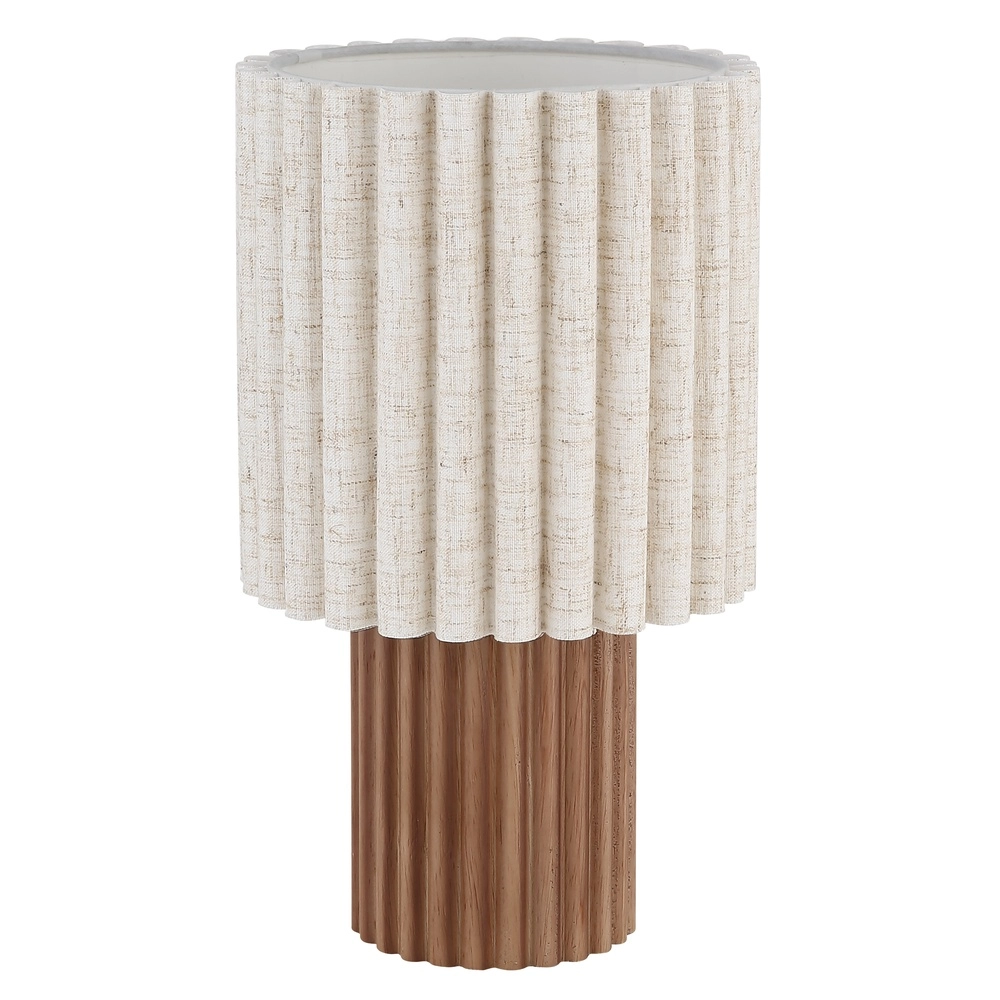 Unique table lamp Jannie brown round Globo 9007371586905