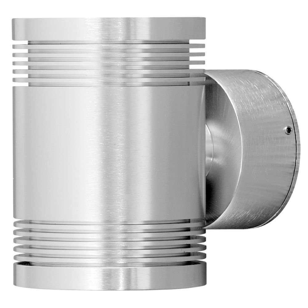 LED wall spot Monza 2x6w - 3000K 14cm metal gray