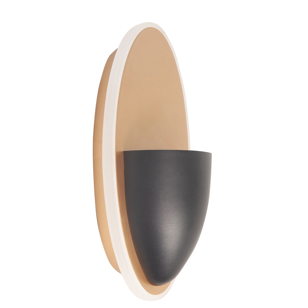 Design wall lamp Pisa black with brass