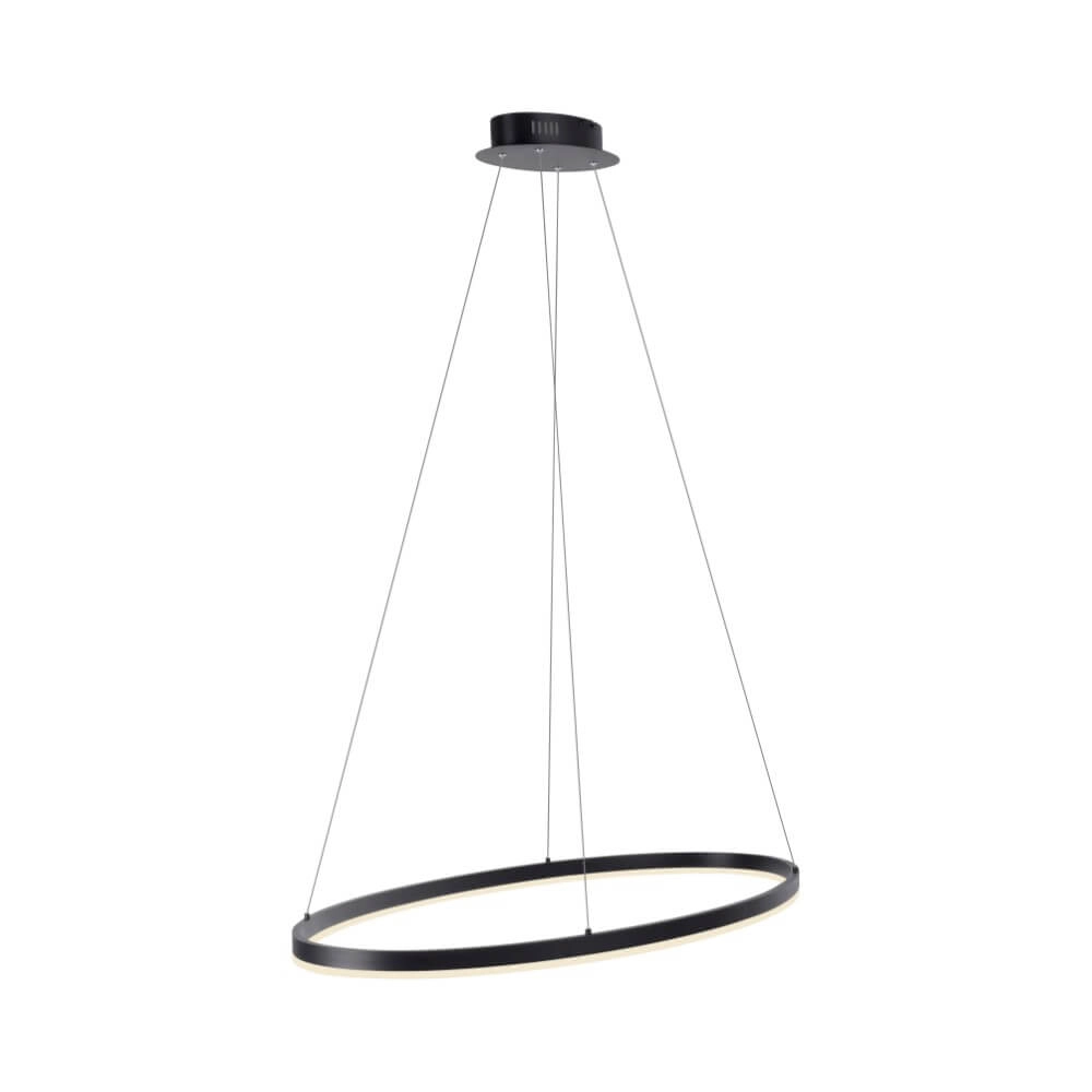 Anthracite pendant lamp Titus Ø 80cm
