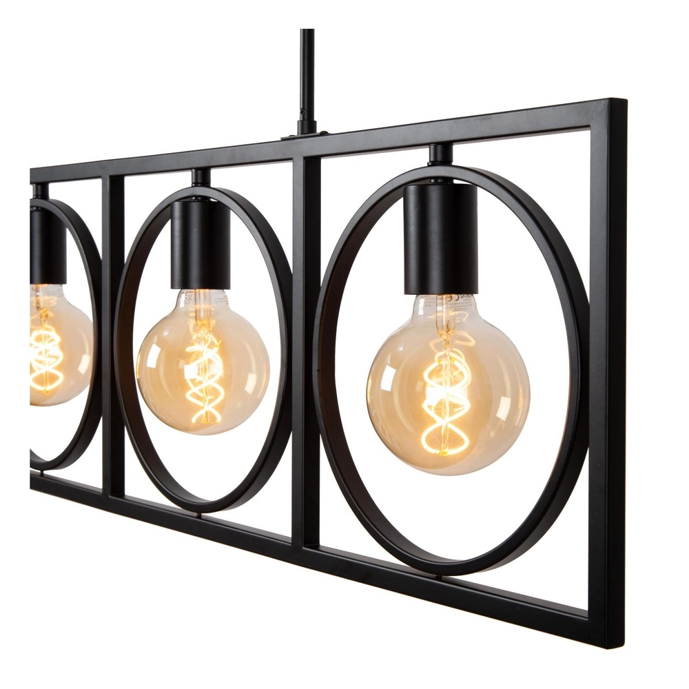 Unique pendant lamp Suus black 4-lights Lucide 5411212010872
