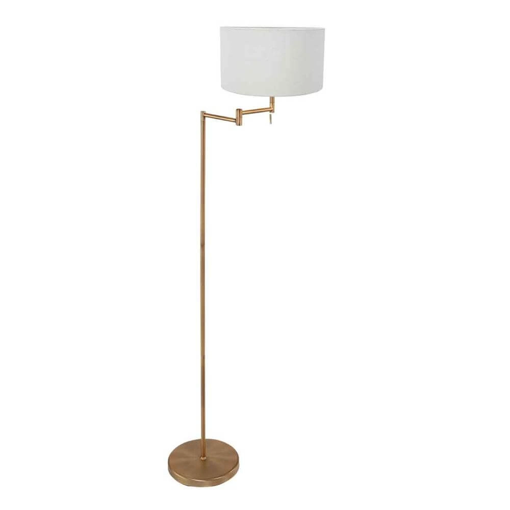 Floor lamp Bella bronze with white cap
