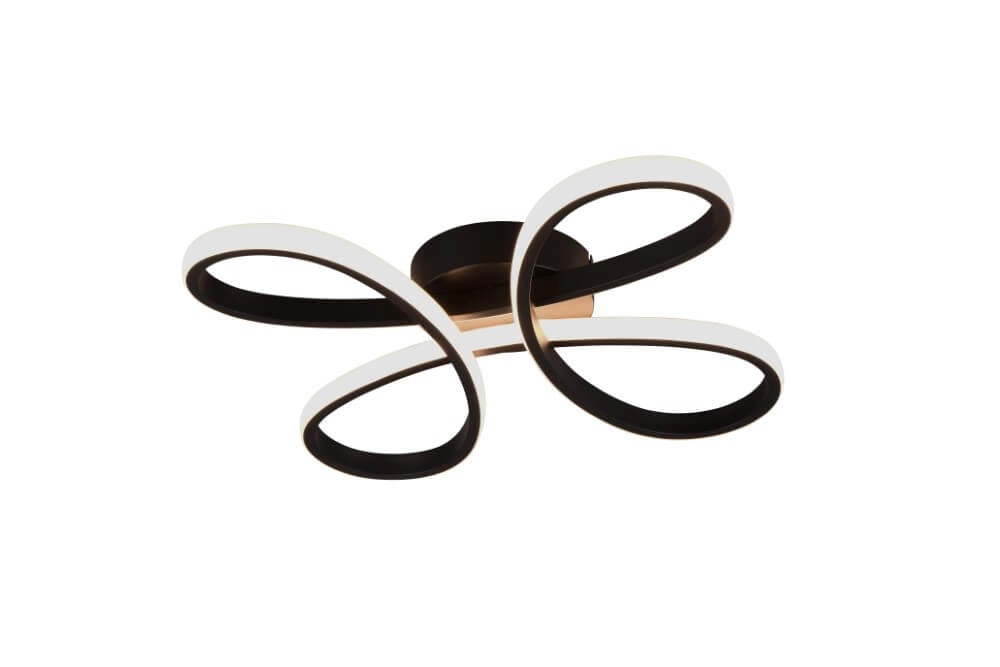 Ceiling lamp Fly Design black Trio 4017807600834
