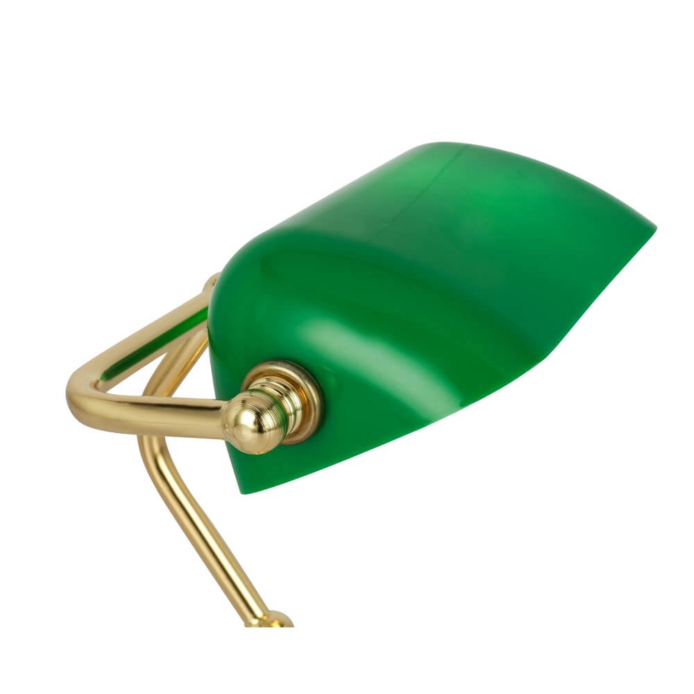 Classic desk lamp Antique Gold with green glass Globo 9007371357451