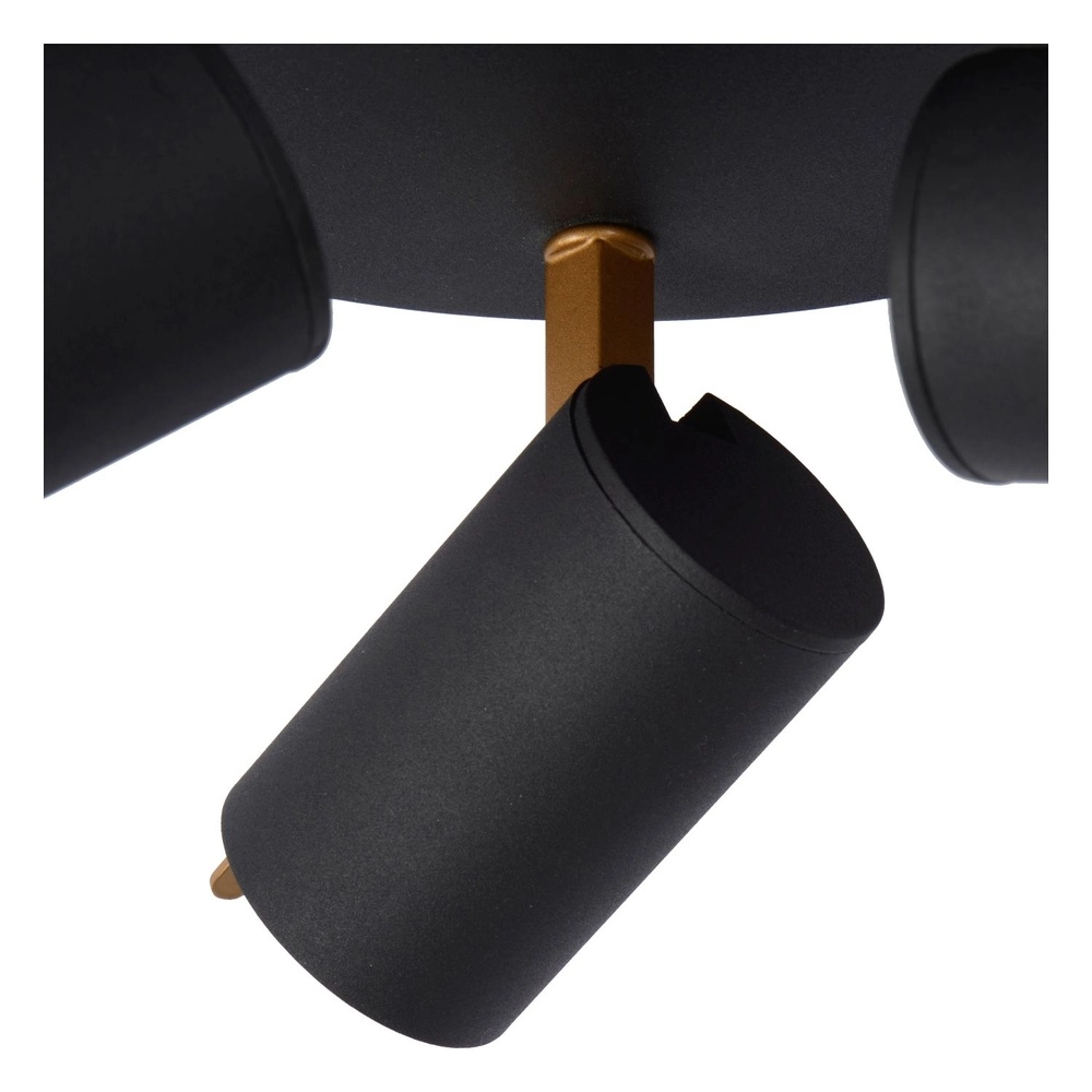 Ceiling lamp Grony 3-light black Lucide 5411212176912