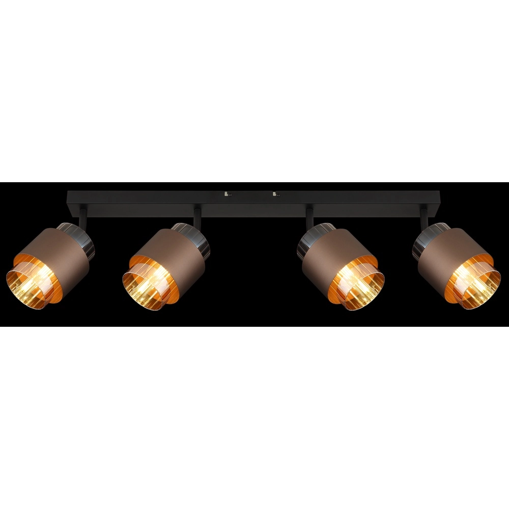 Design ceiling lamp Milley 4-light black Globo 9007371589340