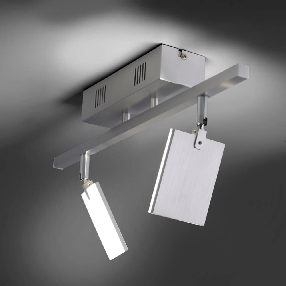 Ceiling lamp Pure Mira 2-light aluminum Paul Neuhaus 4012248358863