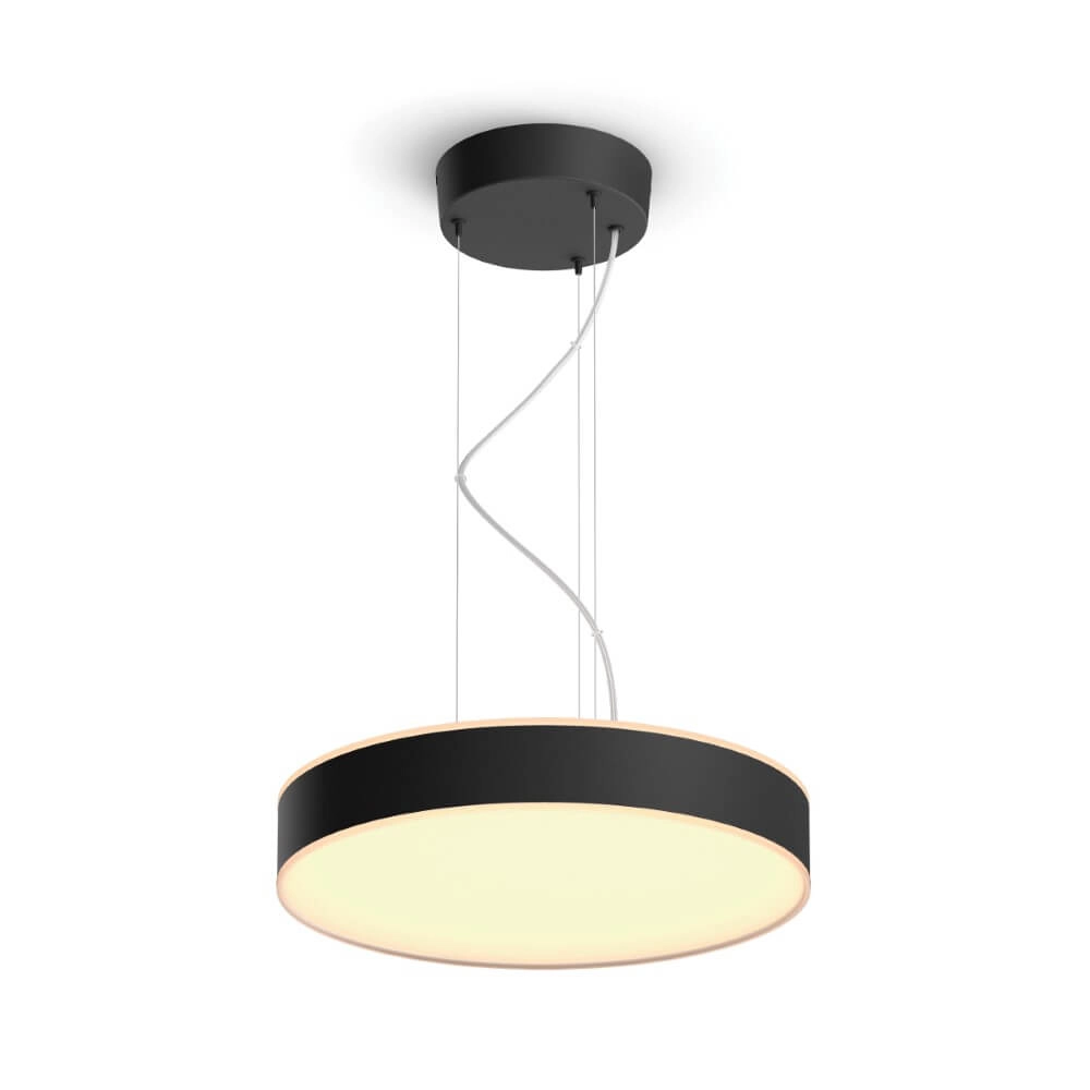 Hanging lamp Hue Enrave - White Ambiance Ø 42.5cm black Philips 8718696176580