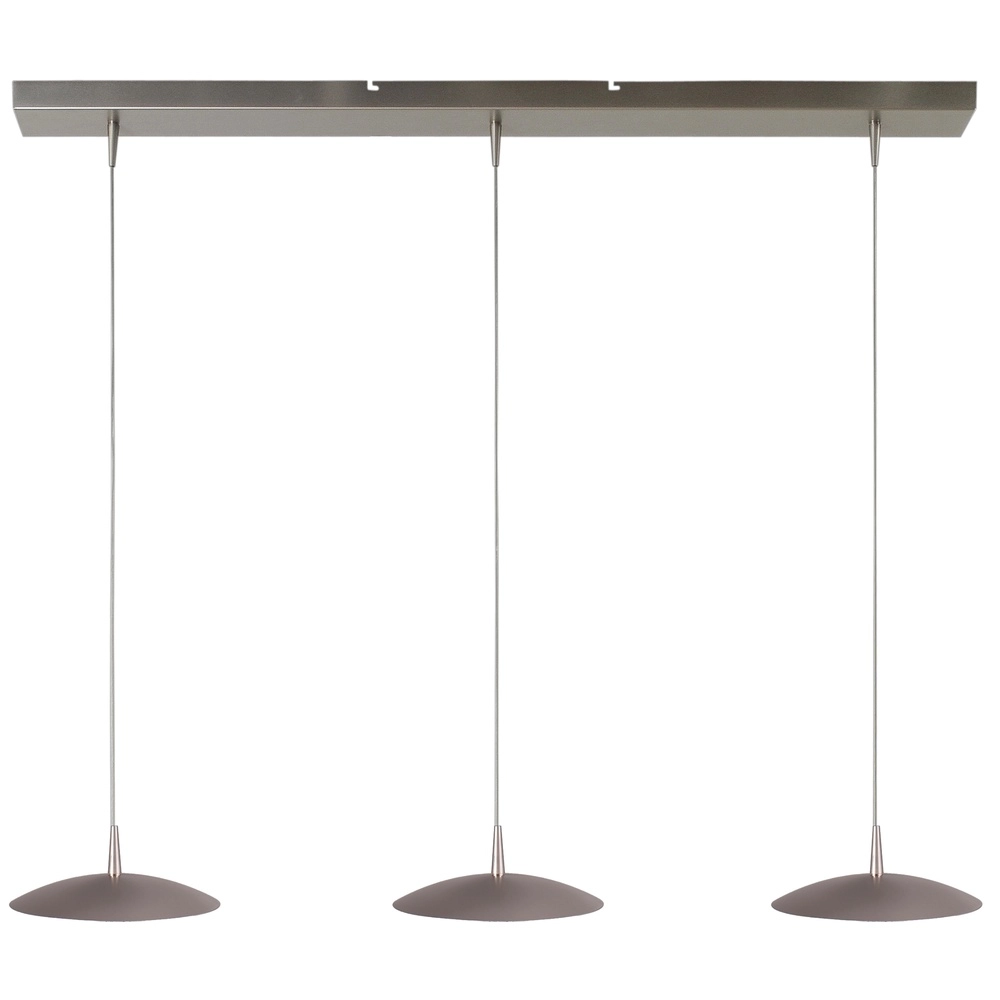 3-light pendant lamp Scala 100cm nickel Ø 20cm