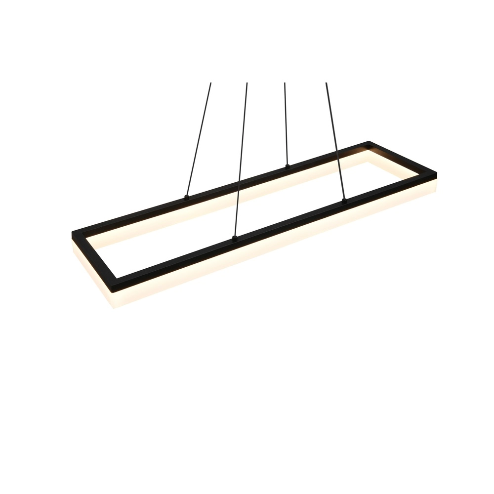 Sleek pendant lamp Camino black Trio 4017807655766