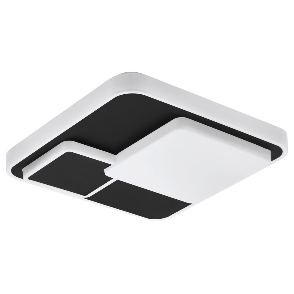 Modern ceiling lamp Lepreso black square
